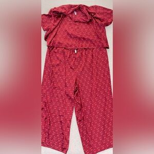 Adore Me‎ 4XL Red Satin Pajama Set | 2 Piece Lounge
